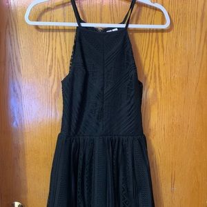 Black mini dress